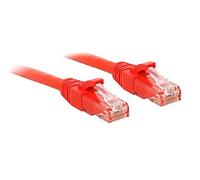 Lindy 2m Cat.6 U/UTP Ethernet Cable, Red