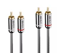 Lindy 2m Dual Phono Audio Cable Cromo Line