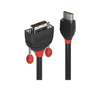 Lindy 2m HDMI M to DVI M Cable Black Line (36272)