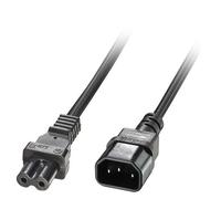 Lindy 2m IEC C14 to IEC C7 (Figure 8) Power Cable. Cable length: 2 m Connector 1: C14 coupler Connector 2: C7 coupler. Input voltage: 250 V Input current: 16 A