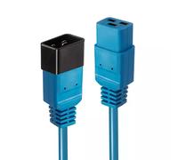 2m IEC C19 to C20 Extension Cable, Blue