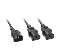 Lindy 2m IEC Splitter Cable IEC C14 to 2 x IEC C13