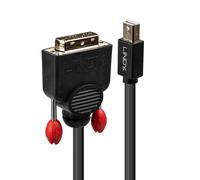 Lindy 2m Mini DisplayPort to DVI Cable, Black