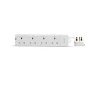 4 Way Gang Mains Socket UKMP/UKMSx4 2m