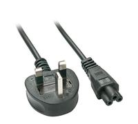 Lindy 2m UK 3 Pin to C5 Mains Cable, lead free