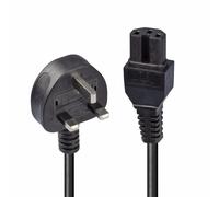 Lindy 2m UK Mains 3 Pin Plug to IEC C15 Power Cable Hot Conditioned Ke