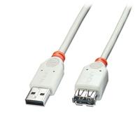 LINDY 2m USB 2.0 Extension Cable - Type A Male to Female, Grey