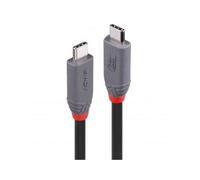 Lindy 2m USB 4 240W Type C Cable Anthra Line