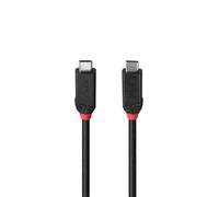 Lindy 2m USB4 240W Type C Cable, Black Line