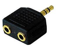 LINDY 3.5mm Stereo Jack Male to 2 x 3.5mm Stereo Jack Female Audio Adapter