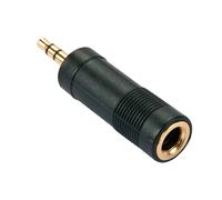Lindy 3.5mm Stereo Jack Male to 6.3mm Stereo Jack Female Adapter