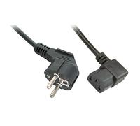 LINDY IEC-Netzkabel abgewinkelt Schuko an C13 2m ACC NEW
