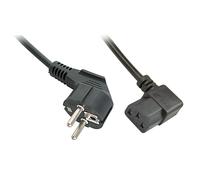 LINDY IEC-Netzkabel abgewinkelt Schuko an C13 2m ACC NEW