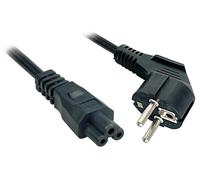 Lindy 3m, CEE 7/7 - IEC 320 C5 Black CEE7/7 C5 coupler