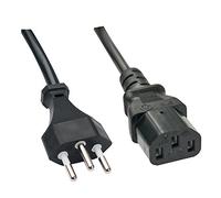 Lindy 30418 Switzerland Black IEC Mains Cable black 0,7 m