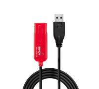 LINDY 30m USB 2.0 Active Extension Cable Pro, Long Distance Repeater, Extends USB devices, PCs, Laptops, Xbox, PS4, PS5, VR Headset, Printer, Scanner, Webcam, Interactive Whiteboards