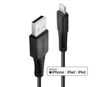 Lindy 0.5m Reinforced USB Type A to Lightning Charge and Sync Cable