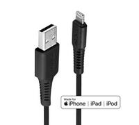 Lindy 31319 0.5m USB-A (M) 2.0 To Lightening (M) MFi Certified 480Mbps Cable - Black