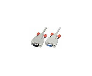 LINDY 31518 Series Cable Extension D-Sub 9-pin M/F 0.5m Grey