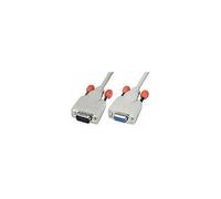 LINDY 31523 Serial Cable Extension DB9 Male to Female 9-Pin 20m Grey