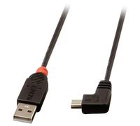 LINDY 31972 USB cable USB 2.0 USB-A plug, USB-Mini-B plug 2.00 m Black