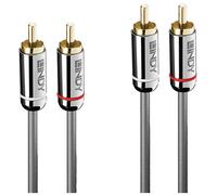 LINDY 35348 RCA Audio Cable 2x RCA plug-phono 5 m Anthracite Audio...