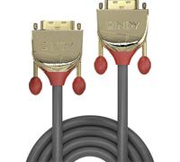 LINDY 36206 DVI-D Dual Link Cable Gold Line 10m Grey