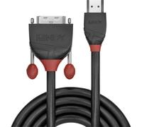 LINDY 36274 Black Line HDMI to DVI-D Adapter Cable 5m Black