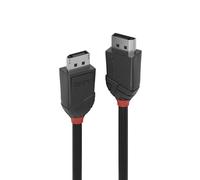 Lindy 36490 0.5m DisplayPort 1.2 Cable - Black Line, 4K UHD, Gold Plated