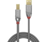 LINDY 36642 USB cable USB 2.0 USB-A plug, USB-B plug 2.00 m Grey