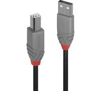 LINDY 36674 USB cable USB 2.0 USB-A to USB-B 3m Black