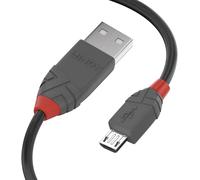 LINDY 36735 5 m Anthra Line USB 2.0 Type A to Micro-B Cable - Black
