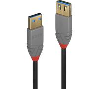 LINDY 36763 USB cable USB 3.2 1st Gen USB-A plug, USB-A socket 3.0...