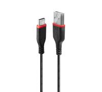 Lindy 36876 USB cable USB 2.0 1 m USB A USB C Black