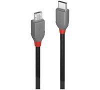 LINDY 36893 USB cable USB 2.0 USB-C to Micro-B Black 3m
