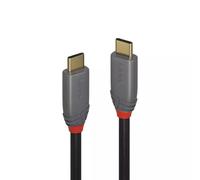 Lindy USB-C Cable LINDY 36908, 5 m, USB 3.2 (10 Gbps), 100W PD, Anthra Line