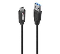Lindy 36972. Cable length: 1.5 m. Connector 1: USB A Connector 2: USB C USB version: USB 3.2 Gen 2 (3.1 Gen 2) Maximum data transfer rate: 10 Gbit/s Connector contacts plating: Nickel Product colour: