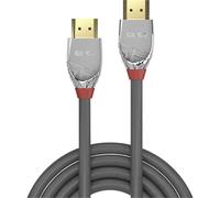 Lindy 0.5m High Speed HDMI Cable, Cromo Line, Grey