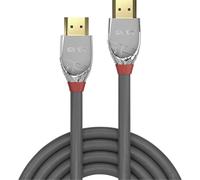 LINDY 37873 HDMI Cable HDMI-A plug, HDMI-A plug 3.00 m Grey 4K UHD...