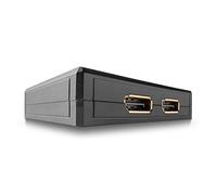 LINDY 38414 2 Port DisplayPort 1.2 Bi-directional Switch, 6.2 cm*1.8 cm*8.2 cm