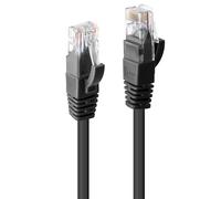 Lindy 3m Cat.6 U/UTP Ethernet Cable, Black