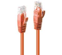 LINDY 3m Cat.6 U/UTP Ethernet Cable, Orange