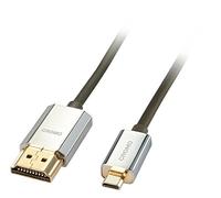 LINDY 3m CROMO Slimline High Speed HDMI to Micro HDMI 2.0 Cable with Ethernet
