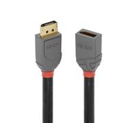 Lindy 3m DisplayPort 1.4 Extension Cable. Anthra Line