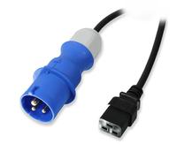 3m IEC C19 Power Lead, 16A Commando Plug, Black