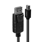 Lindy 3m Mini DisplayPort Male to DisplayPort Male, Black