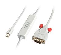 Lindy 3m Mini DisplayPort to VGA Cable, White