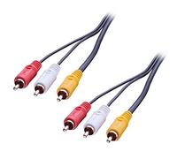 2m Premium AV Cable 3xPhono Male to 3xPhono Male