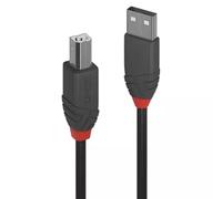 Lindy 3m USB 2.0 Type A to B Cable Anthra Line. Cable length: 3 m. Connector 1: USB A Connector 2: USB B USB version: USB 2.0 Maximum data transfer rate: 0.48 Gbit/s Connector contacts plating: Gold P