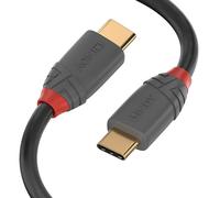 Lindy 3m USB 2.0 Type C to C Cable, Anthra Line Black